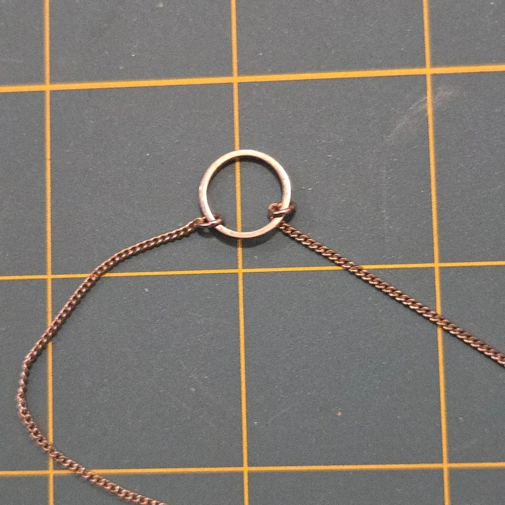 Rose Gold Tone Dainty Chain Bracelet Minimalist Jewelry Adjustable Dainty EUC